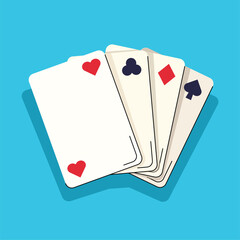 playing cards isolated vector illustration
