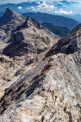 Hiking tour across Plemenice to Triglav