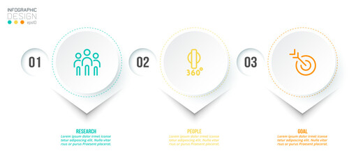 Timeline chart business infographic template.