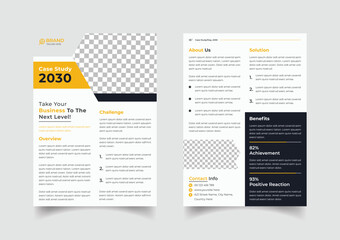 Business case study template design