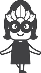 stage actor illustration in minimal style