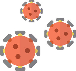 virus illustration in minimal style