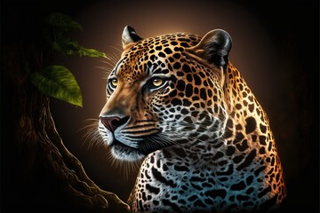 Regal Jaguar  in the jungle