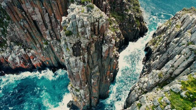 Cape Hauy Drone View in Tasmania, Australia 3