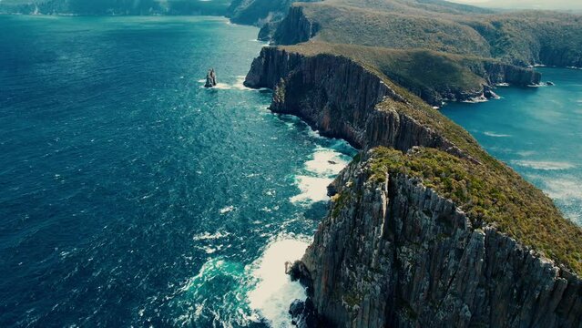 Cape Hauy Drone View Of Peninsula in Tasmania, Australia 2