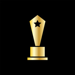 trophy icon vector. trophy icon vector illustration