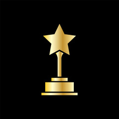 trophy icon vector. trophy icon vector illustration