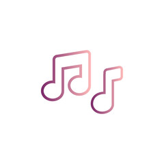 music note icon vector. music note icon vector illustration