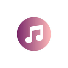 music note icon vector. music note icon vector illustration