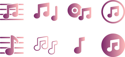 music note icon vector. music note icon vector illustration