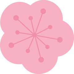 Oriental flower shape