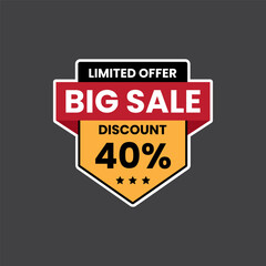 sale tag vector badge. sale tag vector illustration