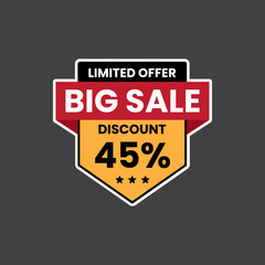 sale tag vector badge. sale tag vector illustration