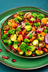 Roasted vegetable salad.
