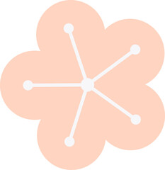 Oriental flower shape