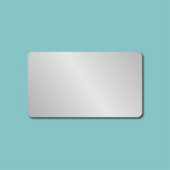 sliver gift card on white background