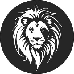 Fototapeta na wymiar Unleash the power of your brand with a stylish lion head logo.