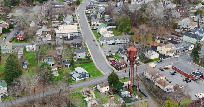 11-17-2022, Afternoon aerial video of the area surrounding the hamlet of Wallkill, Town of Shawangunk, NY, USA