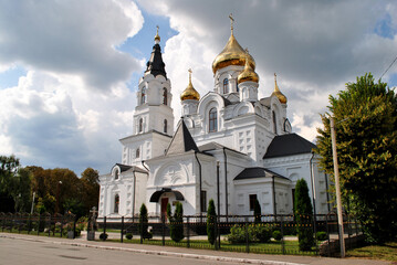 church with golden domes