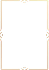 Geometric gold frame line art © TWINS DESIGN STUDIO