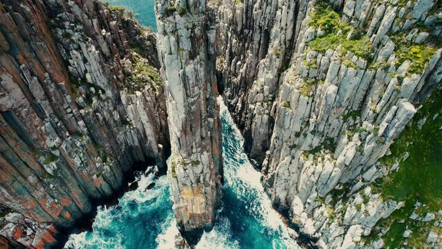 Cape Hauy Drone View in Tasmania, Australia 4