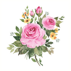 Abstract illustration of bouquet of flowers