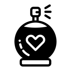 Icon Valentine day perfume Illustration can be used for web app, etc