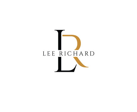 Simple Linked Letter Mark LR Logo Design Template