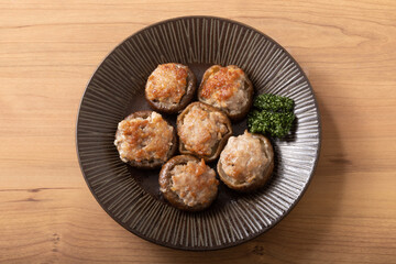 椎茸の肉詰め