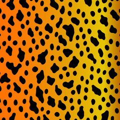 Fototapeta na wymiar leopard pattern in yellow orange baclground