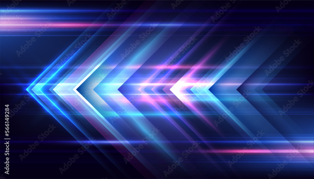 Poster modern abstract high-speed movement. dynamic motion on the digital background. movement technology p