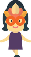 stage actor illustration in minimal style