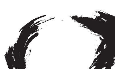 Abstract ink Black Splash Background black watercolor splash isolated on white