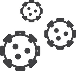 Obraz premium virus illustration in minimal style