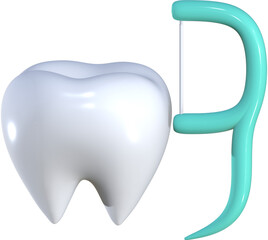 Dental teeth health care 3D icon.