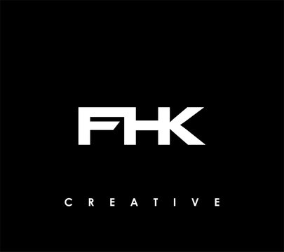 FHK Letter Initial Logo Design Template Vector Illustration
