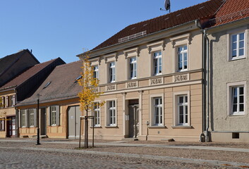 Historical Buildings in the Old Town of Rheinsberg, Brandenburg