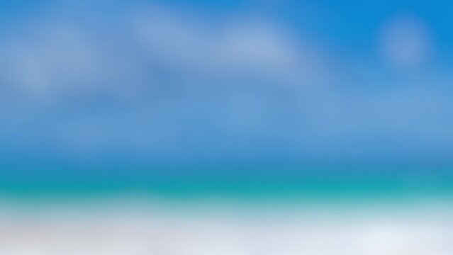 Flying Rambutan and Rambutans slices in Beach Tropical Summer Background