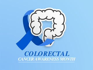 Cholorectal Cancer Awareness Month, Colon Disease Design Banner