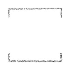 PNG. Black square frame element.	
