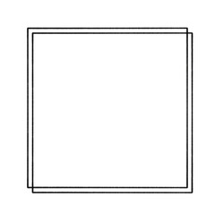 PNG. Black square frame element.	
