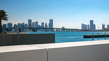Abu Dhabi in united emirates louvre museum and mosque