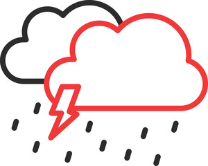 Storm weather Vector Icon
