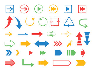 カラフルな矢印セット