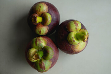 mangosteen on the background
