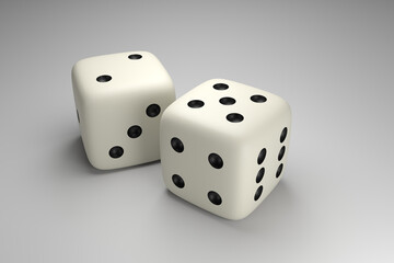 dice game random risk addiction luck 3D