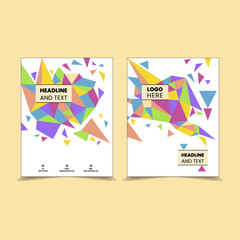 Triangle polygonal abstract brochure volume one