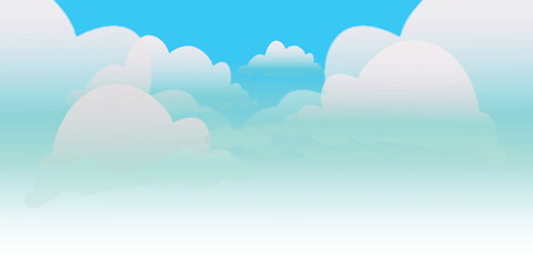 Fototapeta na wymiar Blue sky with abstract cloud design vector