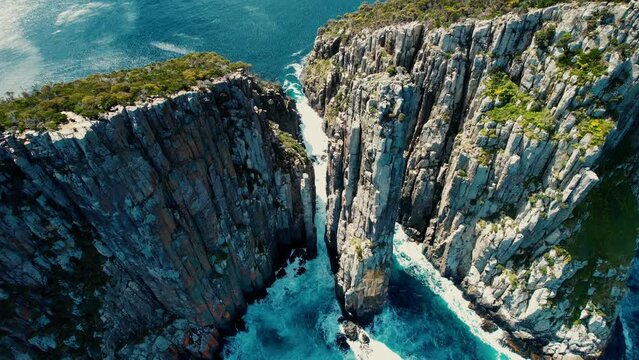 Cape Hauy Drone View in Tasmania, Australia 9