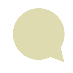 Pastel frame green speech bubble and white line.	